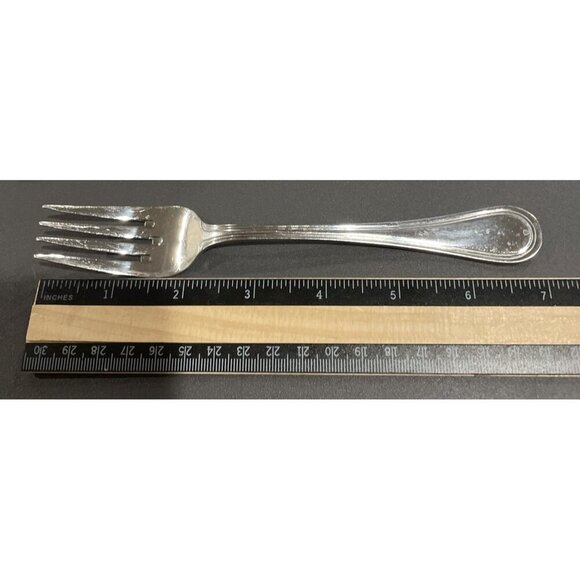 Wallace WAS159 Glossy Outline 18/10 Stainless Flatware Salad Forks Fork Set Of 6 - Picture 5 of 5
